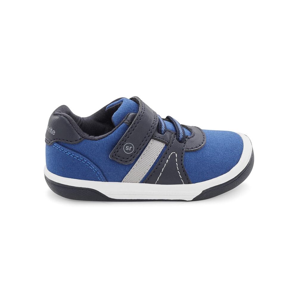 NWT Stride Rite Boy's SR Thompson Sneaker, Blue, 9.5 Toddler